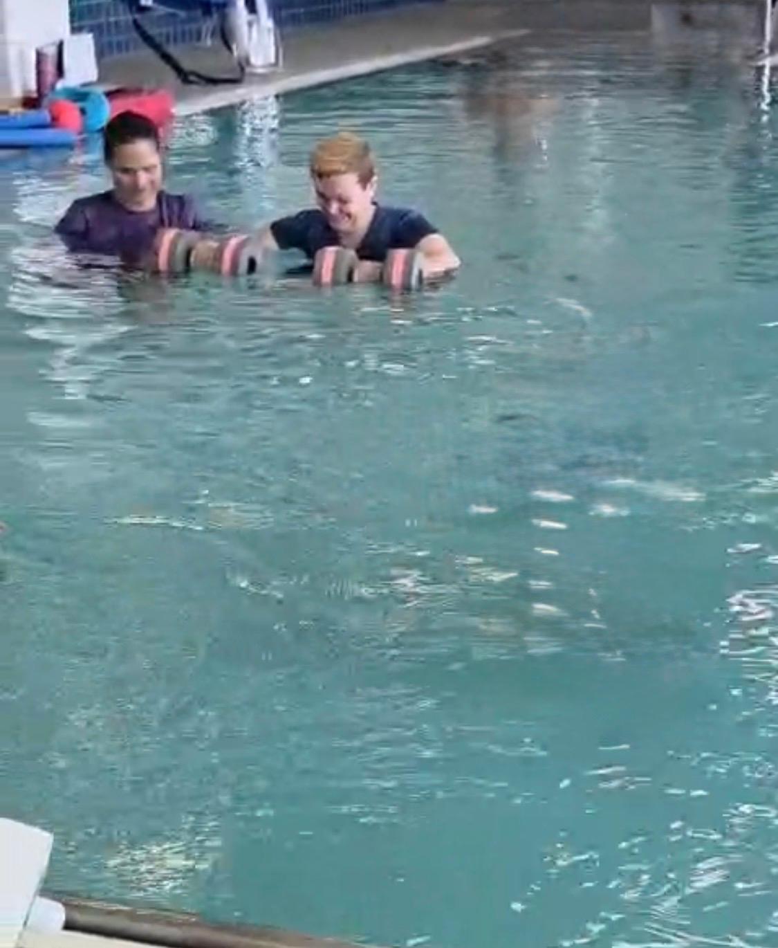 Aquatic therapy session at Vitality Neuro Rehab